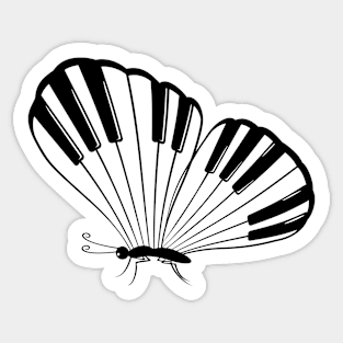 Musical Butterfly Sticker